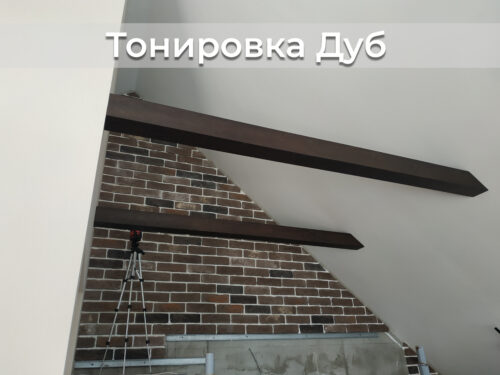 Декоративная балка шпон Дуба 70х50 мм (О)-образная